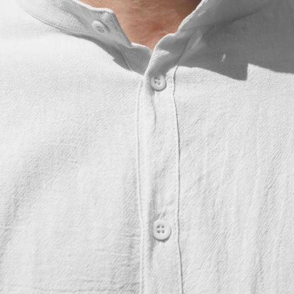 Ollie | Men's Linen Button Down Shirt with Relaxed Fit | Breathable Comfort for Everyday Wear