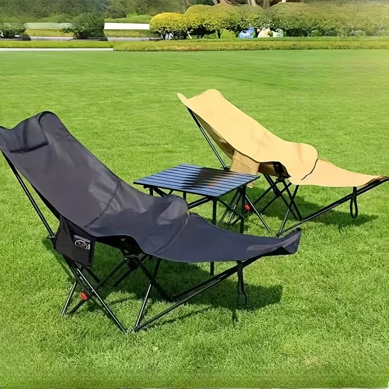 Outdoor Comfort | Heavy-Duty Foldable Beach Chair with Adjustable Height | Portable Design for Relaxation