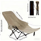Outdoor Comfort | Heavy-Duty Foldable Beach Chair with Adjustable Height | Portable Design for Relaxation