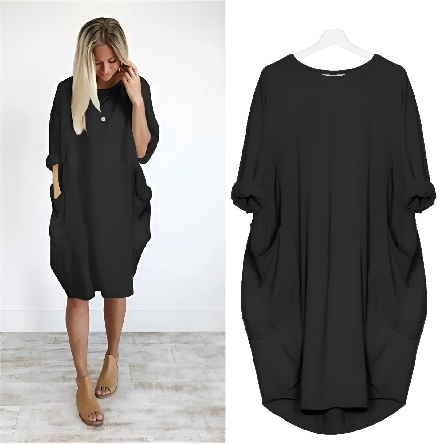 Lucia Pocket Midi Dress | Premium Casual Dress