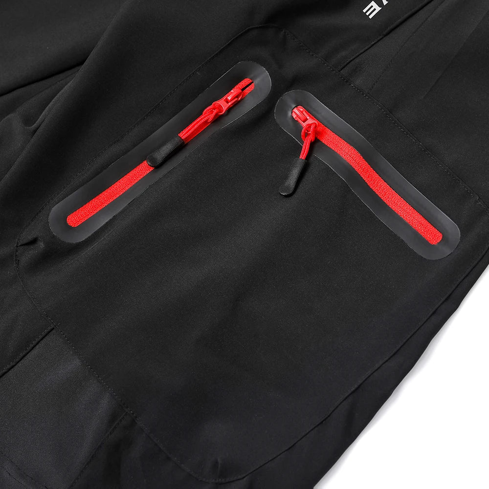 Men's Cycling Shorts – Padded Gel Liner Quick-Dry MTB Shorts with Zippered Pockets for Mountain Biking