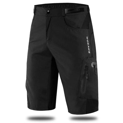 Men's Cycling Shorts – Padded Gel Liner Quick-Dry MTB Shorts with Zippered Pockets for Mountain Biking