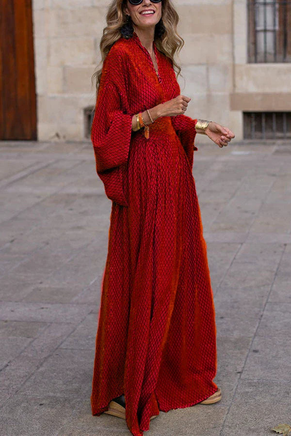 Genevieve Printed Maxi Dress | Premium Flowing Dress