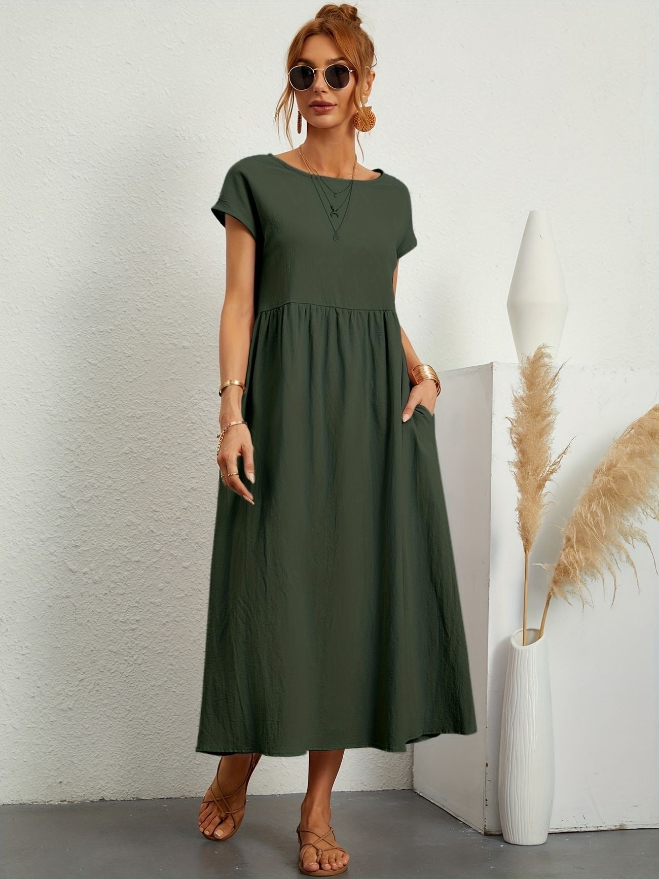 Natalia Smocked Maxi Dress | Premium Casual Summer Dress