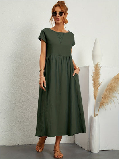 Natalia Smocked Maxi Dress | Premium Casual Summer Dress