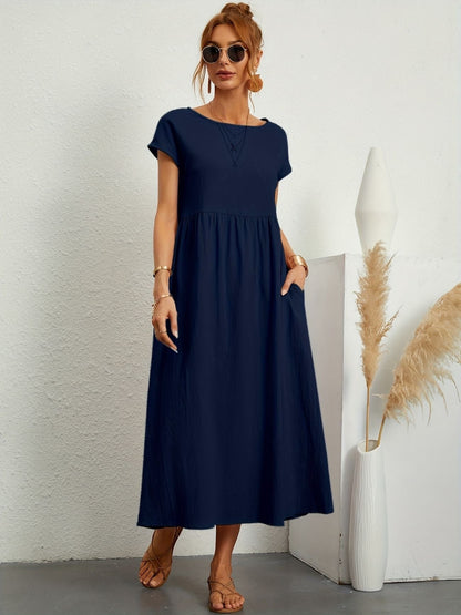 Natalia Smocked Maxi Dress | Premium Casual Summer Dress