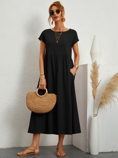 Natalia Smocked Maxi Dress | Premium Casual Summer Dress