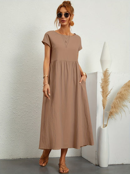 Natalia Smocked Maxi Dress | Premium Casual Summer Dress