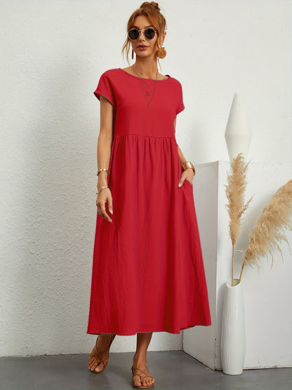 Natalia Smocked Maxi Dress | Premium Casual Summer Dress