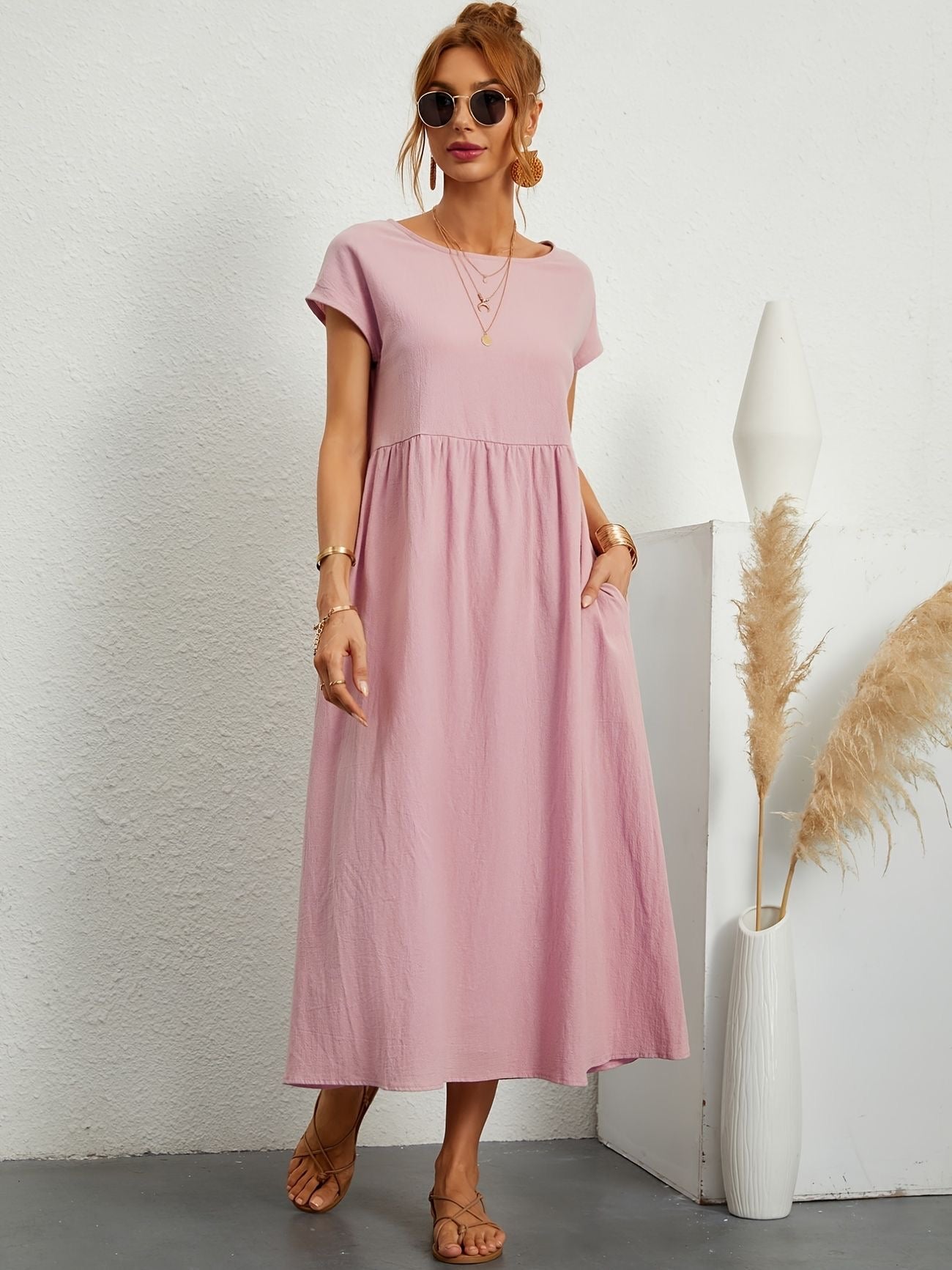 Natalia Smocked Maxi Dress | Premium Casual Summer Dress