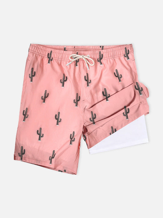 Summer Vibes | Men's Relaxed Fit Swim Trunks with Quick-Drying Fabric | Perfect for Beach and Pool Days