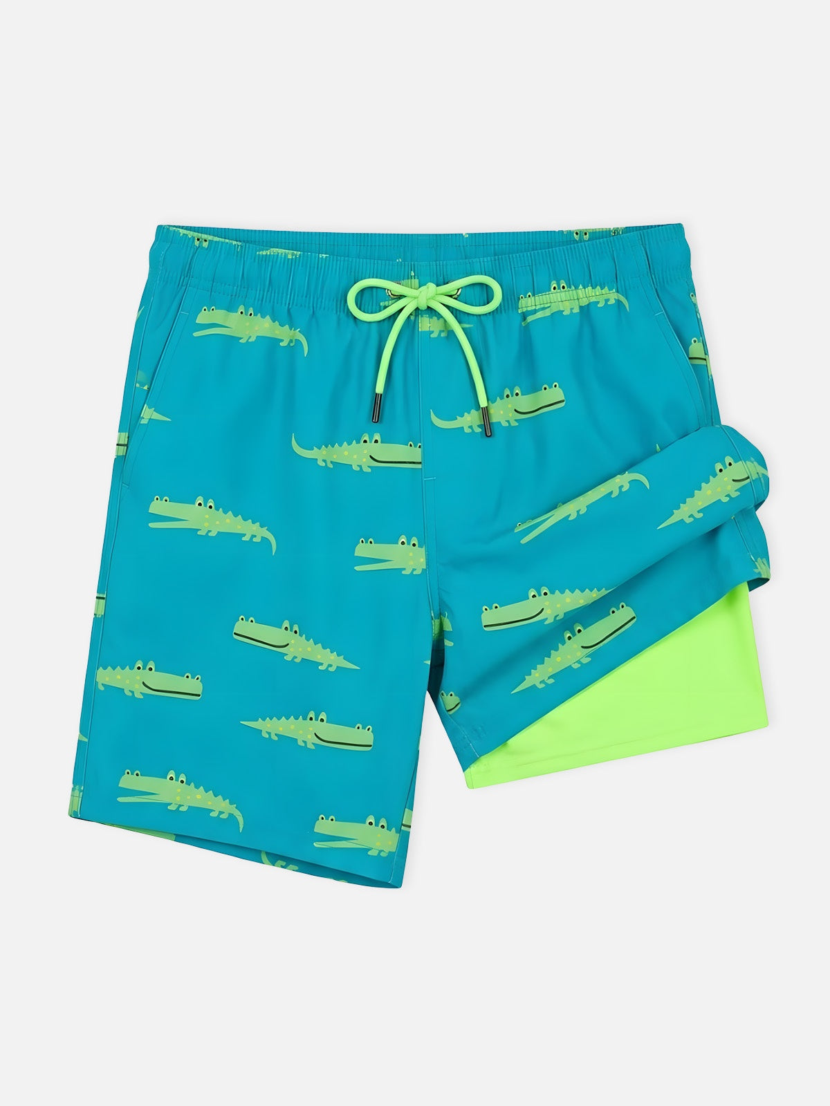 Tropical Vibes | Men's Slim Fit Swim Trunks with Adjustable Drawstring | Lightweight Comfort for Beach Days
