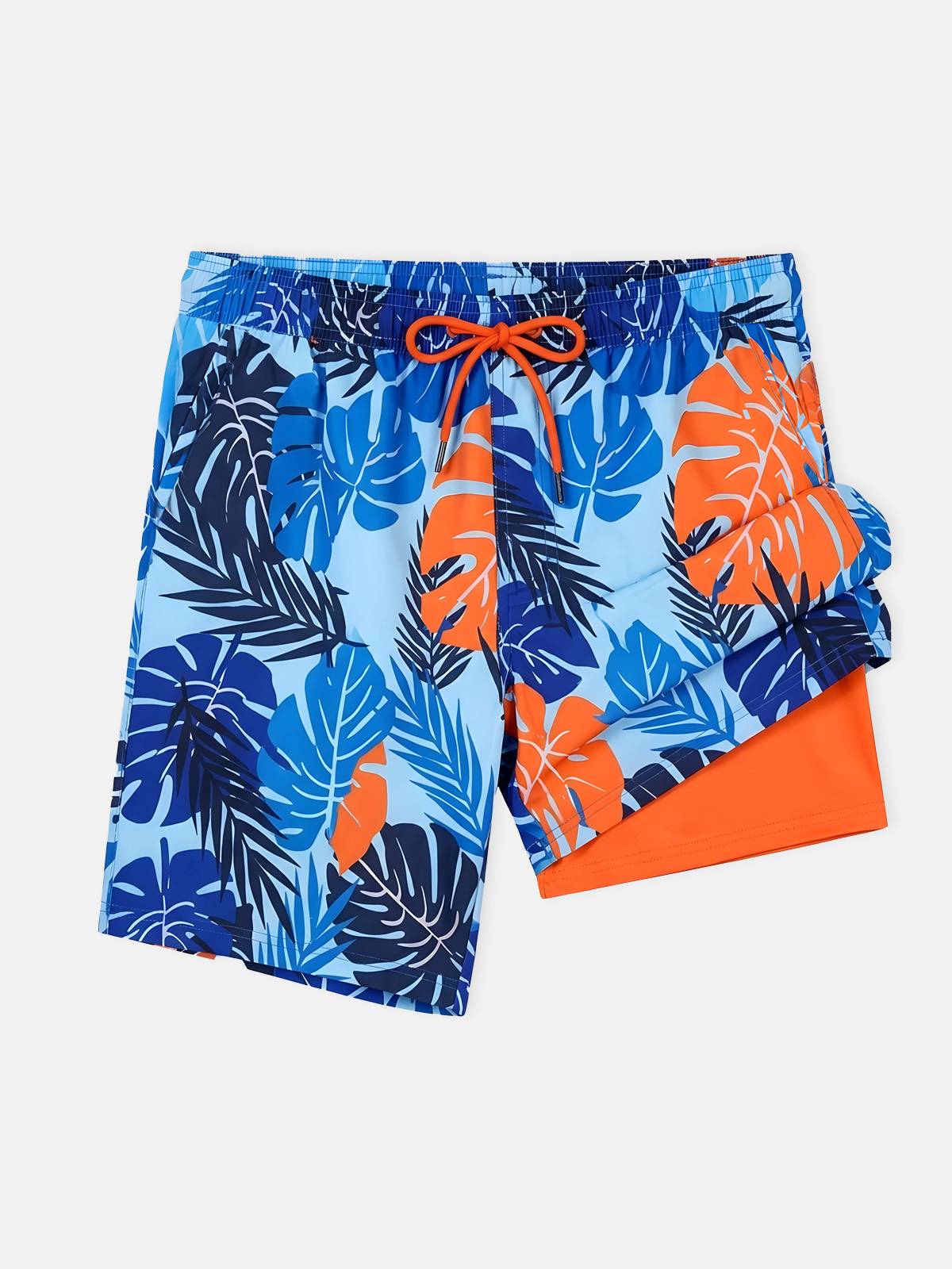 Tropical Vibes | Men's Slim Fit Swim Trunks with Adjustable Drawstring | Lightweight Comfort for Beach Days
