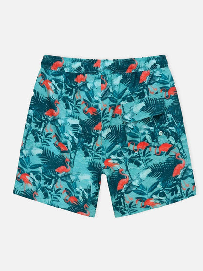 Tropical Vibes | Men's Slim Fit Swim Trunks with Adjustable Drawstring | Lightweight Comfort for Beach Days
