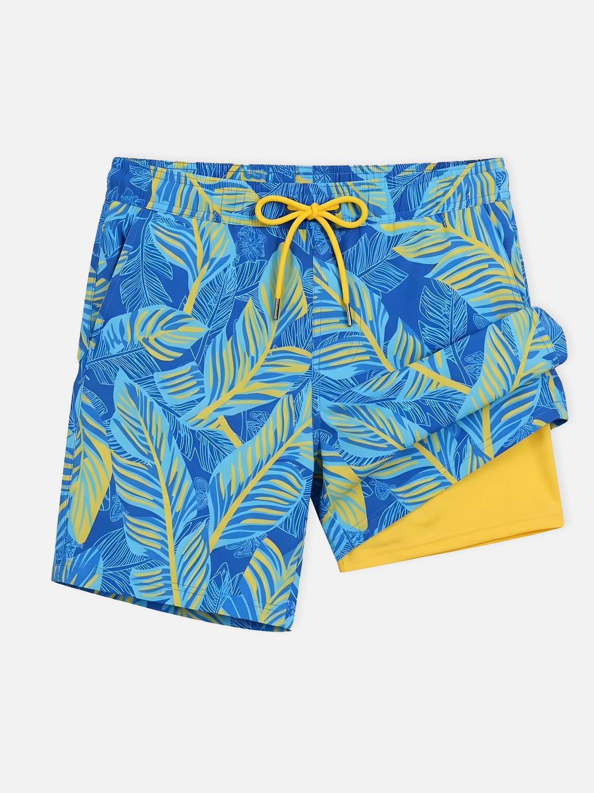 Tropical Vibes | Men's Slim Fit Swim Trunks with Adjustable Drawstring | Lightweight Comfort for Beach Days