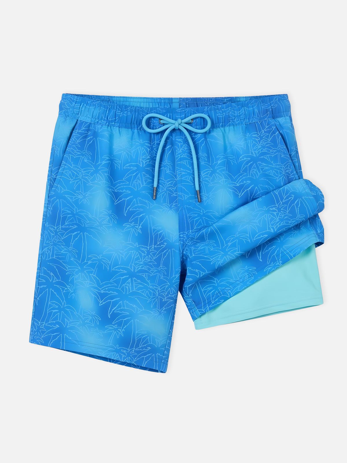 Tropical Vibes | Men's Slim Fit Swim Trunks with Adjustable Drawstring | Lightweight Comfort for Beach Days