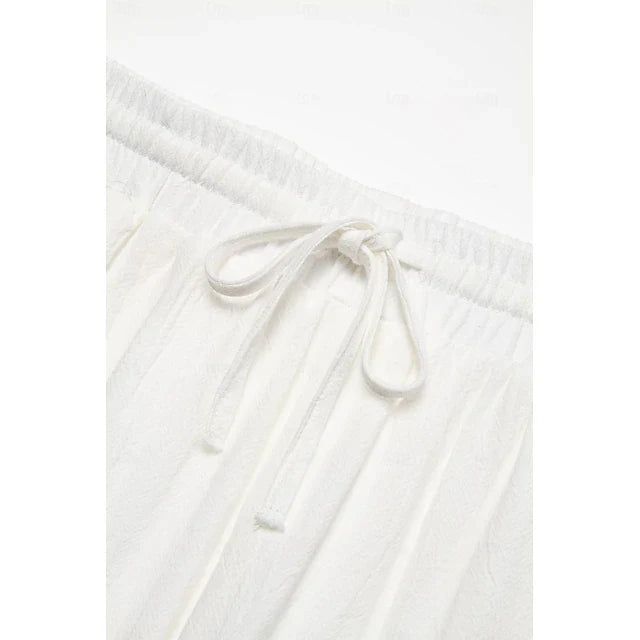Men's Linen Lounge Shorts – Lightweight Breathable Drawstring Shorts for Beach & Casual Summer Wear