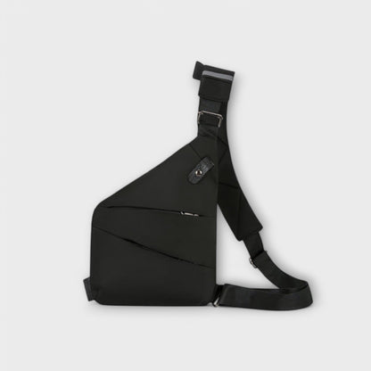 Urban Chic | Black Crossbody Bag with Ergonomic Design & Smart Pockets | Stylish Accessory for Everyday Use