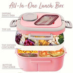 2-Layer Bento Lunch Box | Meal Prep Container | Versatile