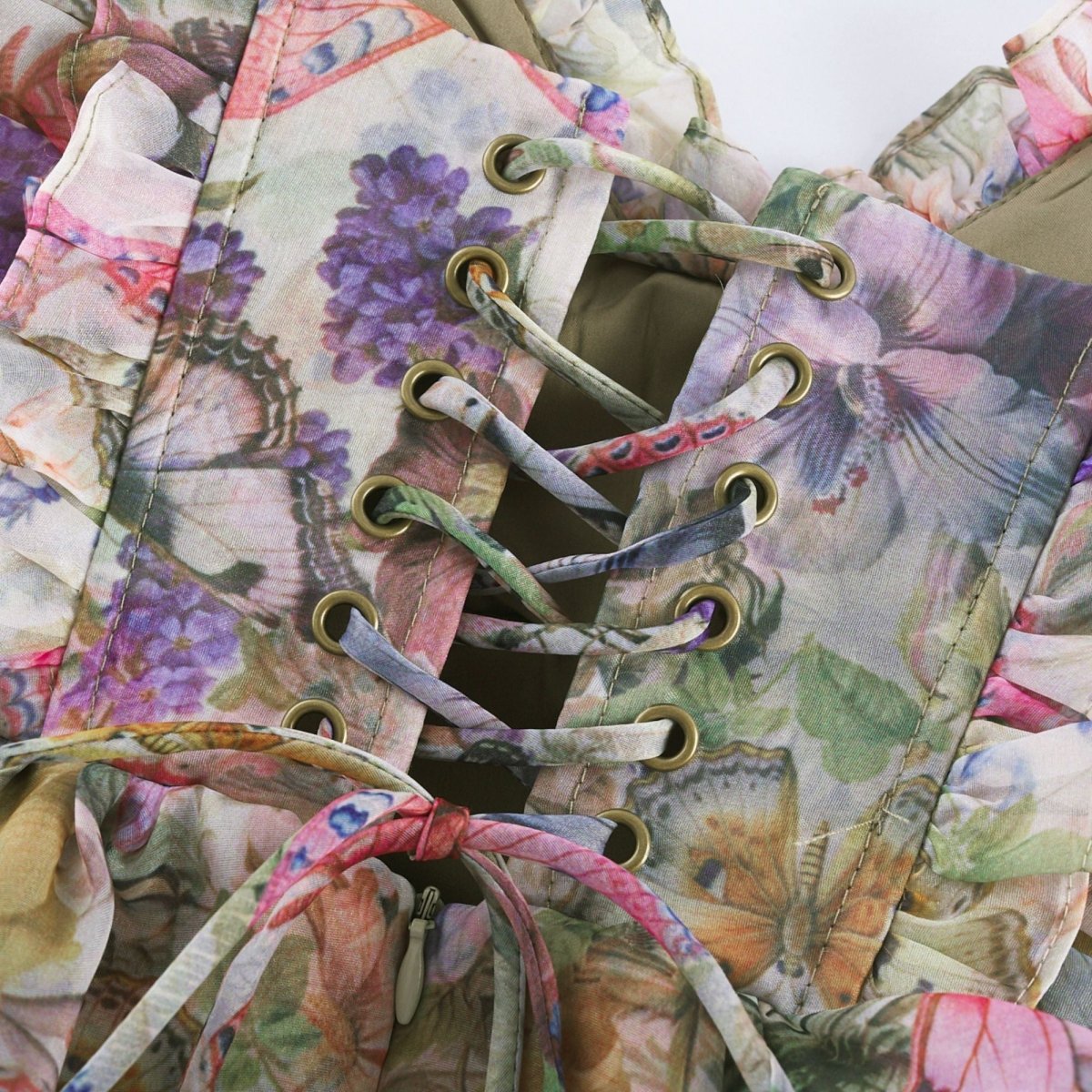 Vibrant Floral Print Mini Dress with Tiered Ruffled Skirt for Effortless Summer Style