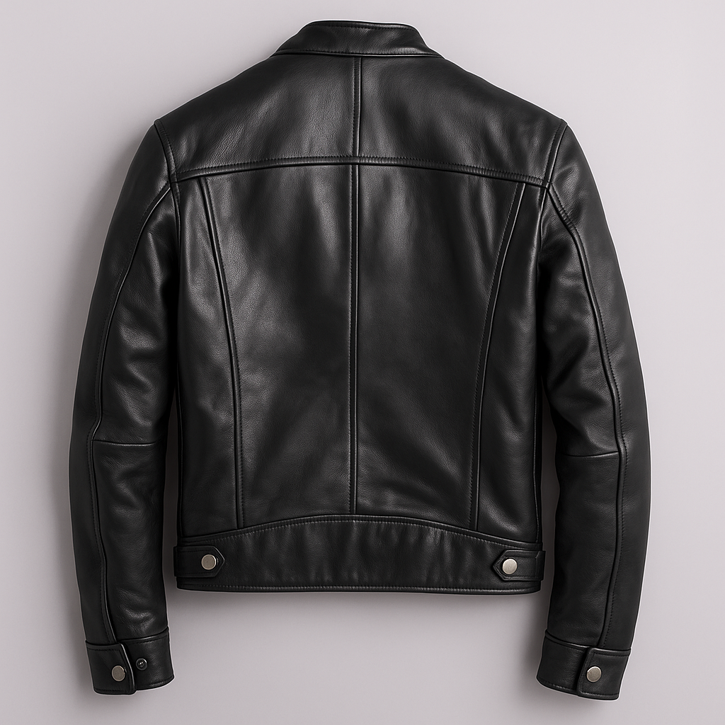 Men's Vintage Leather Jacket — Genuine Leather, Classic Fit