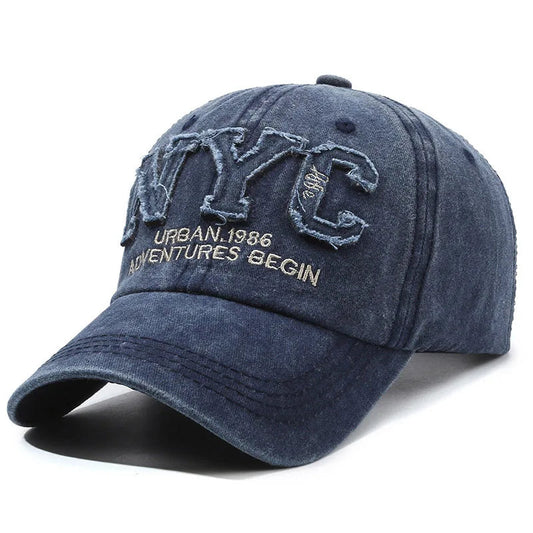 Vintage Washed | Baseball Cap for Men with Adjustable Fit | Soft Cotton Headwear for Everyday Comfort
