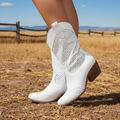 Western Charm | Cowboy Style Orthopedic Boots with Gel-Filled Sole | Comfort and Stability for All-Day Wear
