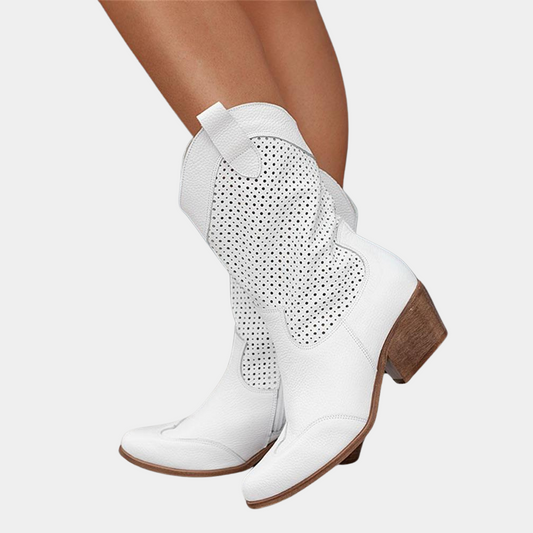 Western Charm | Cowboy Style Orthopedic Boots with Gel-Filled Sole | Comfort and Stability for All-Day Wear