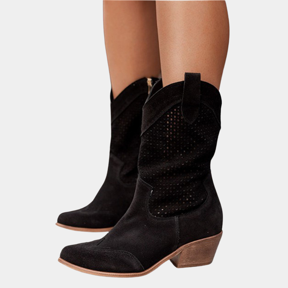 Western Charm | Cowboy Style Orthopedic Boots with Gel-Filled Sole | Comfort and Stability for All-Day Wear