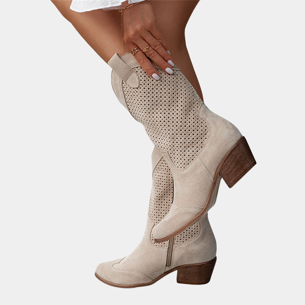 Western Charm | Cowboy Style Orthopedic Boots with Gel-Filled Sole | Comfort and Stability for All-Day Wear