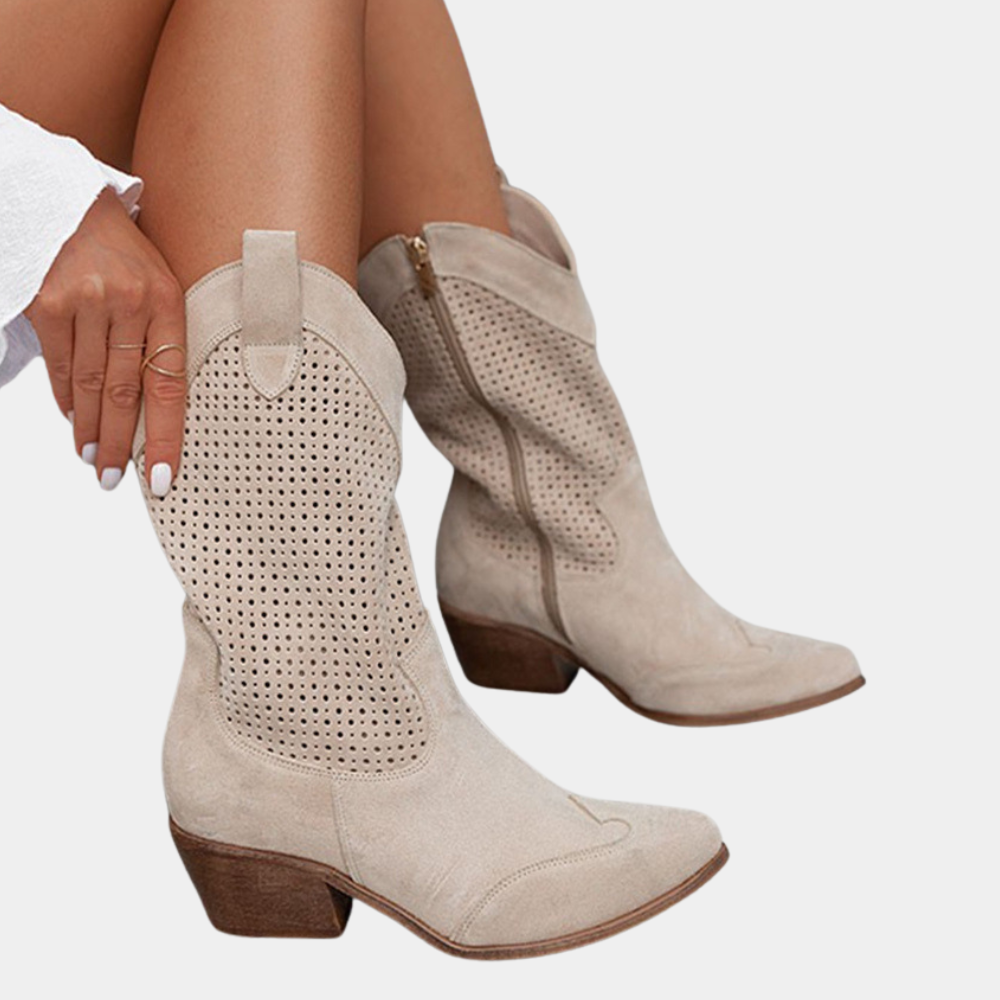 Western Charm | Cowboy Style Orthopedic Boots with Gel-Filled Sole | Comfort and Stability for All-Day Wear