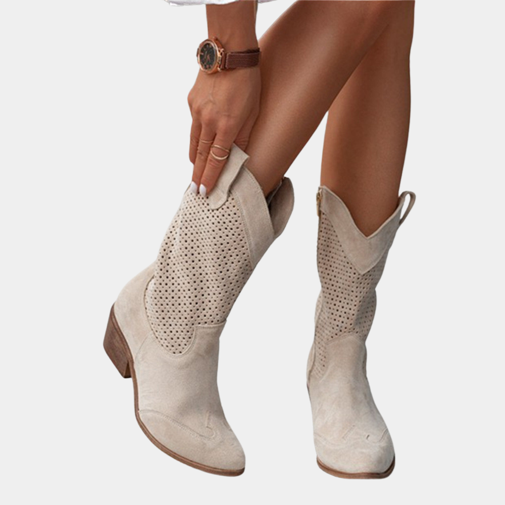 Western Charm | Cowboy Style Orthopedic Boots with Gel-Filled Sole | Comfort and Stability for All-Day Wear