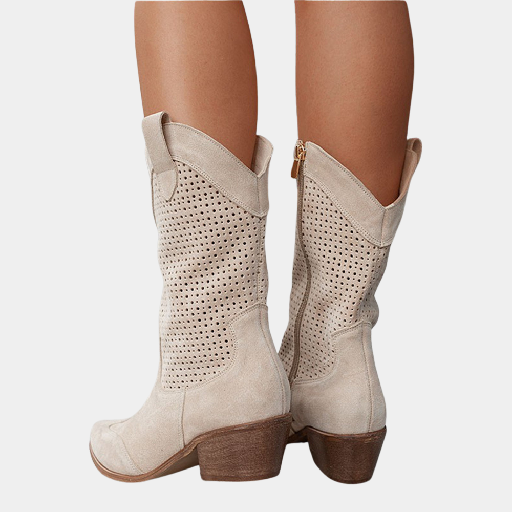 Western Charm | Cowboy Style Orthopedic Boots with Gel-Filled Sole | Comfort and Stability for All-Day Wear