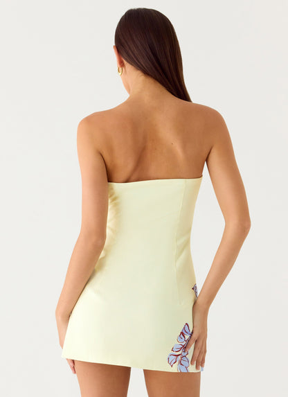 Women's Elegant Nylon Blend Strapless Mini Dress | Chic Flattering Cocktail Dress 4