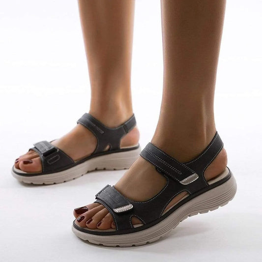 Women's Orthopedic Sandals – Arch Support Platform Sandals with Adjustable Straps for Everyday Comfort & Walking