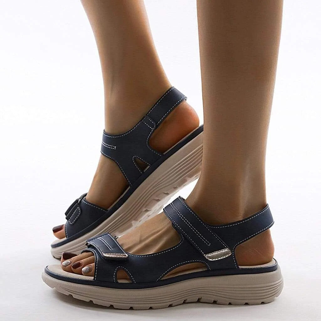 Women's Orthopedic Sandals – Arch Support Platform Sandals with Adjustable Straps for Everyday Comfort & Walking
