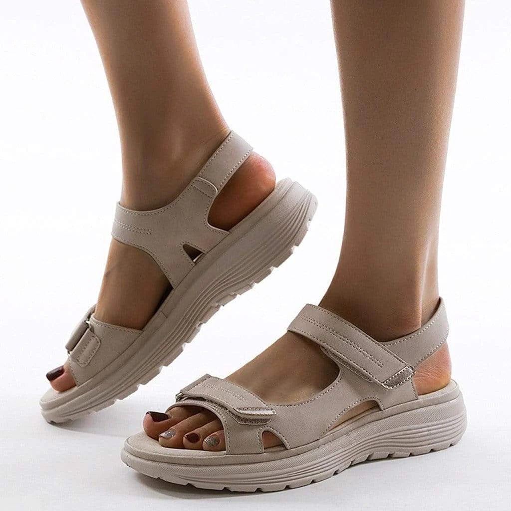 Women's Orthopedic Sandals – Arch Support Platform Sandals with Adjustable Straps for Everyday Comfort & Walking