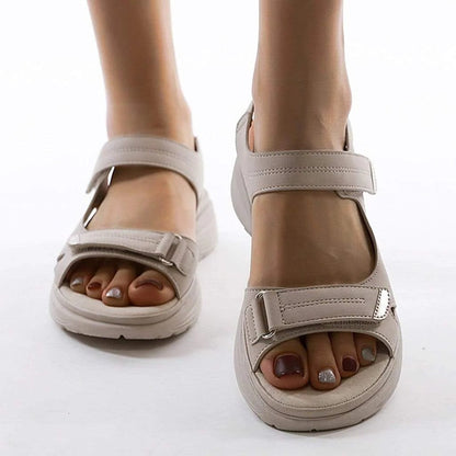 Women's Orthopedic Sandals – Arch Support Platform Sandals with Adjustable Straps for Everyday Comfort & Walking
