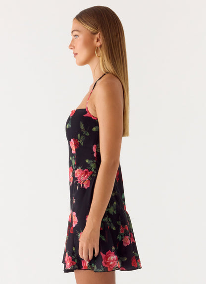 Women's Polyester Mini Dress | Elegant Halter Neck Cocktail Dress 1
