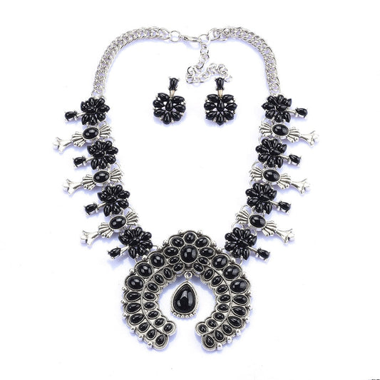 Zahara Collection | Necklace and Earring Set with Elegant Turquoise Design | Timeless Jewelry for Unique Style