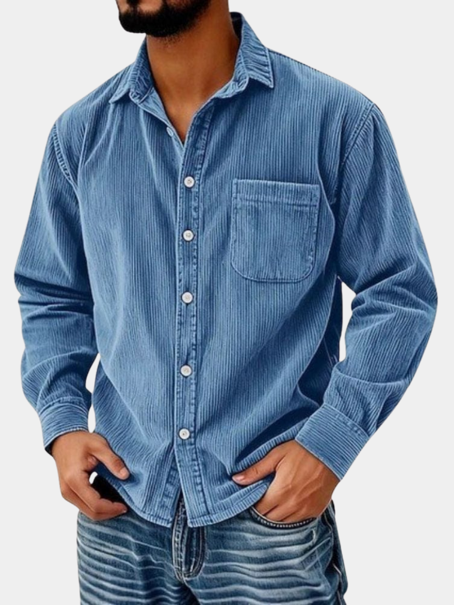 Beckett | Effortless Corduroy Button-Front Shirt