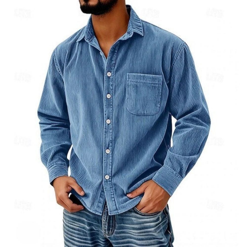 Beckett | Effortless Corduroy Button-Front Shirt