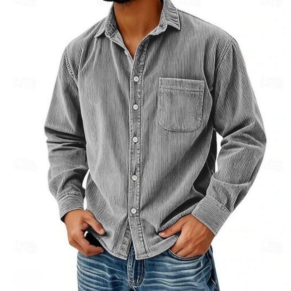 Beckett | Effortless Corduroy Button-Front Shirt